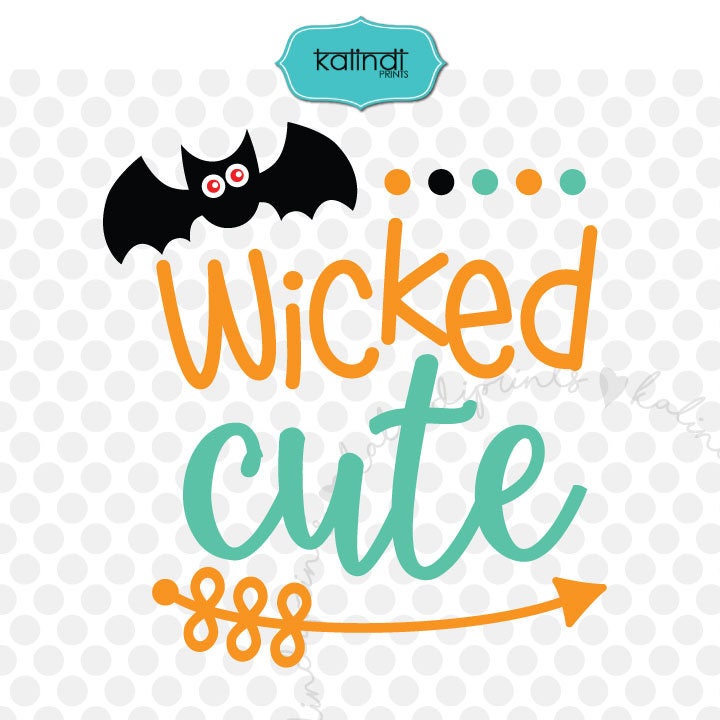 Wicked cute svg kids svg Halloween svg baby halloween svg