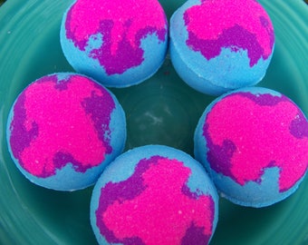 CARIBBEAN ESCAPE ,Large Fizzy Bath Bomb, Lush Bath Bomb, Fizzing Bath Bomb, Handmade Bomb, Bath and body works, Bath Bomb, summer bath bomb