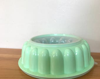 Vintage Tupperware Mint Green Jello Mold