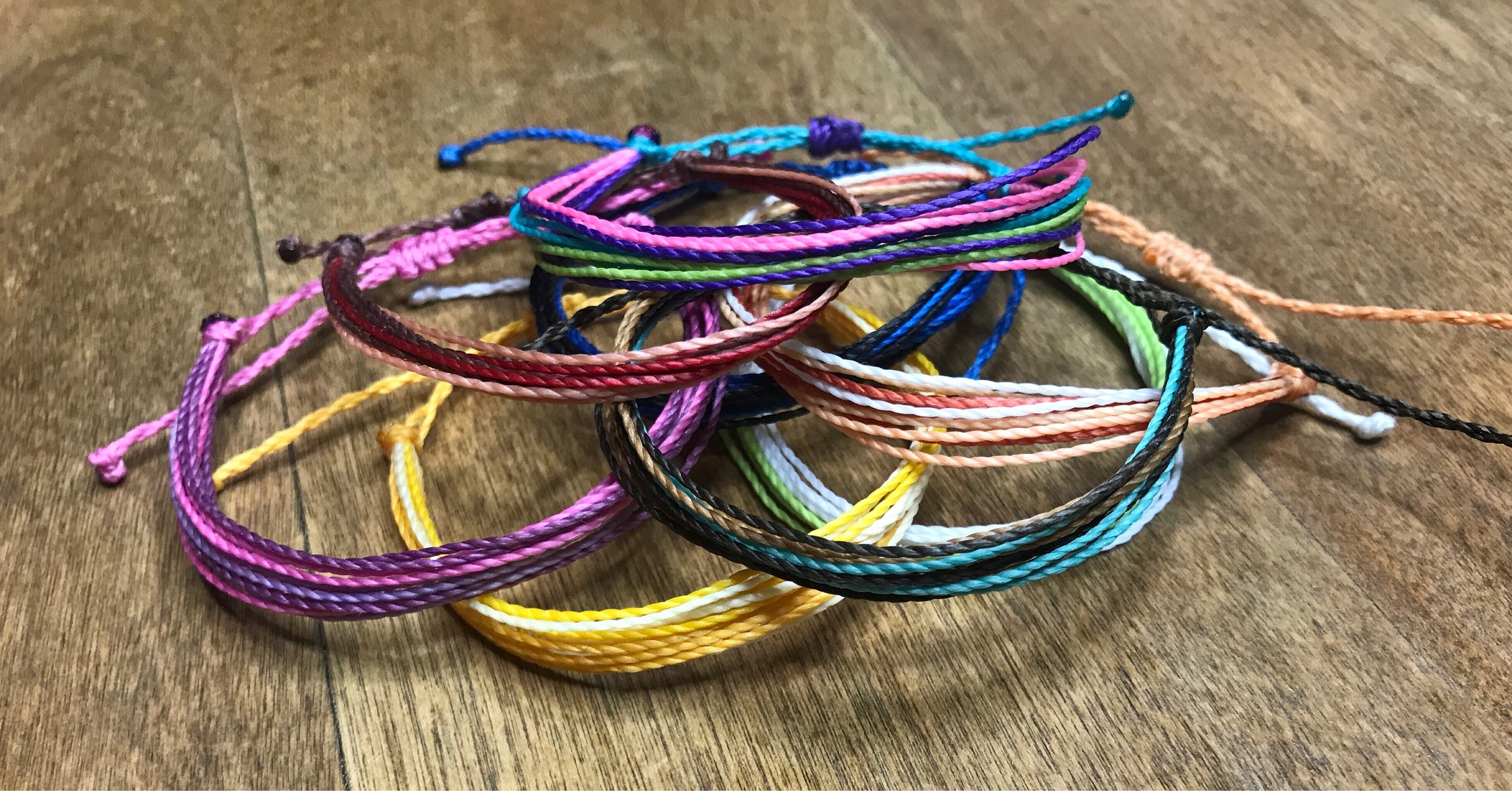 String anklet Custom ankle bracelet Wax string anklet