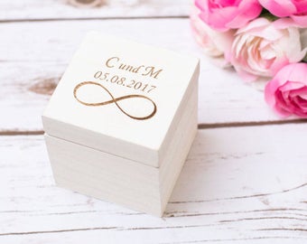 Wedding Ring Box Rustic Ring Holder Personalized Ring Bearer Pillow Woodland Wedding Bear