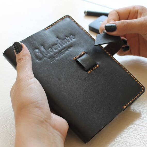 A6 Notebook Leather Journal Diary Personalised Notebook Cover