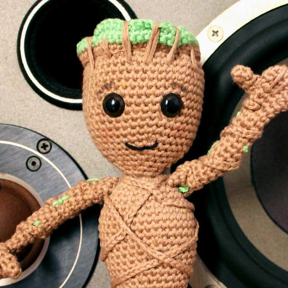 Baby Groot - Soft Toys. Amigurumi Pattern PDF, Guardians Of The Galaxy Doll, Geek Crochet, Kids Gift, Children Gift, Nerd DIY, Digital File