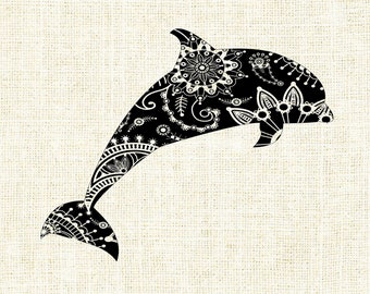 Download Dolphin mandala | Etsy