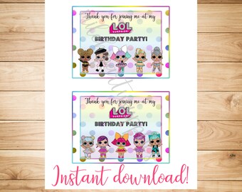 NEW LOL Surprise Doll Happy Birthday Party Banner Printed