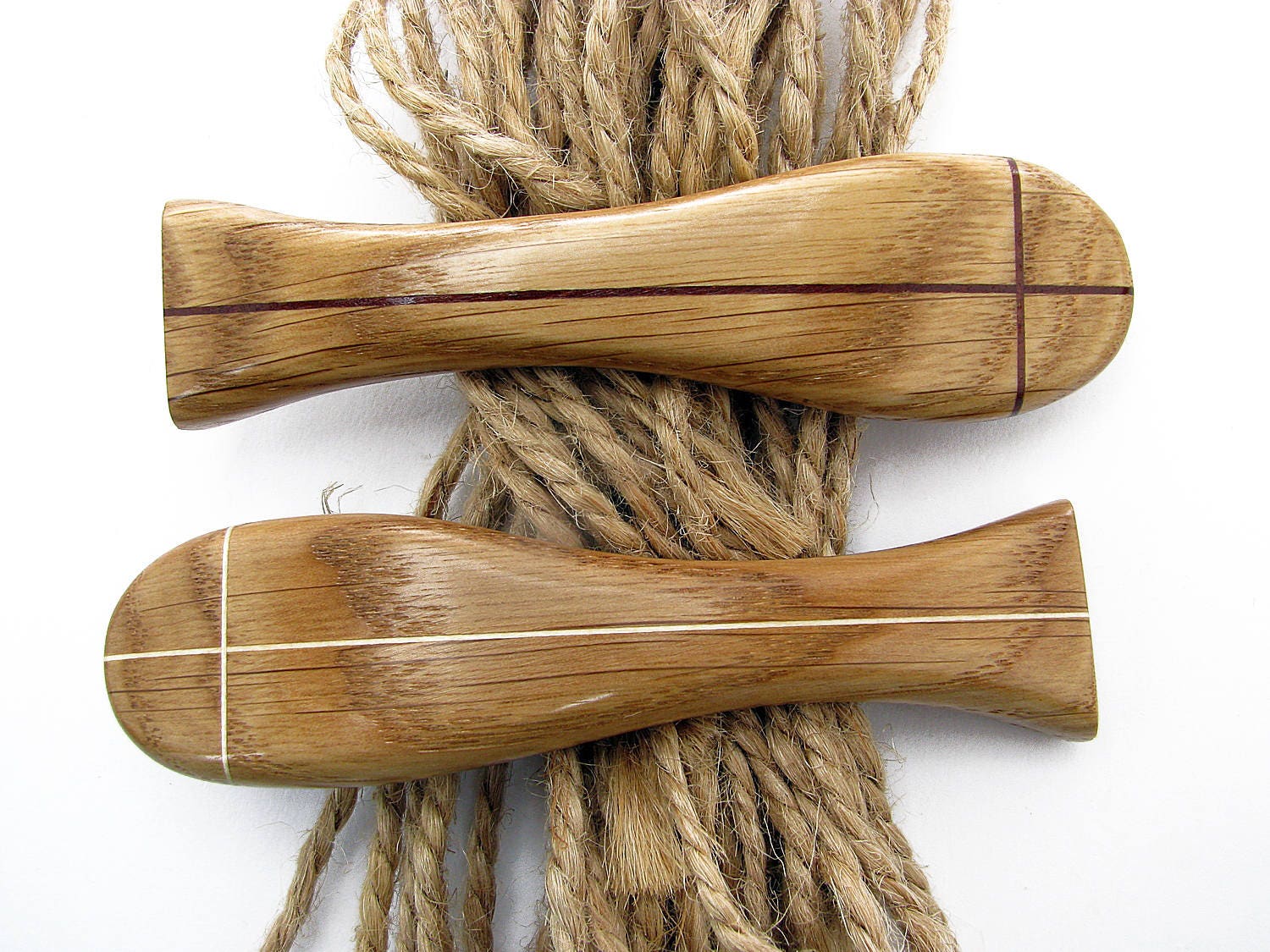 Wooden hair barrette French barrette PAIR Hair clip Wood