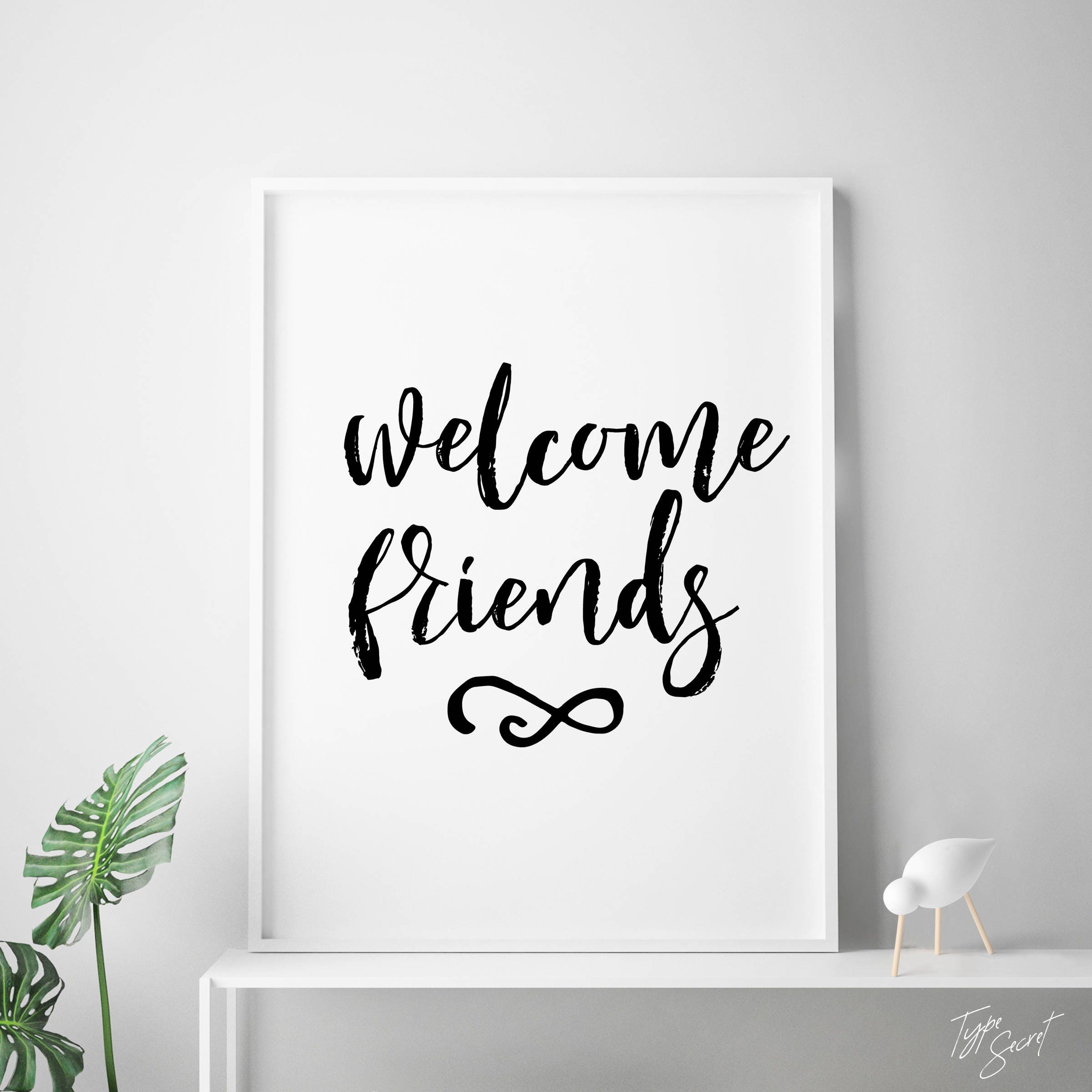 friends printable quote home decor guest room
