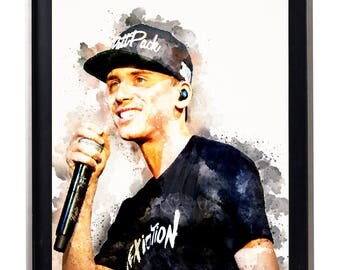 Logic hip hop rapper Street Urban Poster Print Sir Robert Bryson Hall II