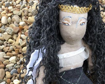 Gray Mermaid Princess doll