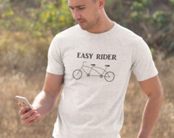 T-shirt with Tandem Bike easy rider Logo