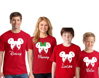 Disney SNOWFLAKE CASTLE Christmas Family Shirts, Disney inspired shirt, Family Vacation shirts, Disney christmas shirts, Family vacation