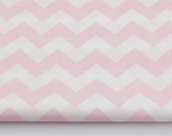 100% cotton fabric piece 160 x 50 cm, textile printing, 100% cotton pink chevron zig zag zig