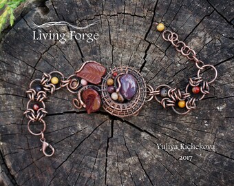 Wire wrap bracelet, wire bracelet, Adjustable bracelet, copper bracelet, Wire wrap jewelry, copper jewelry, wrapped bracelet, Unique gift