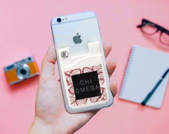 Chi Omega Jungle Leaf Phone Wallet
