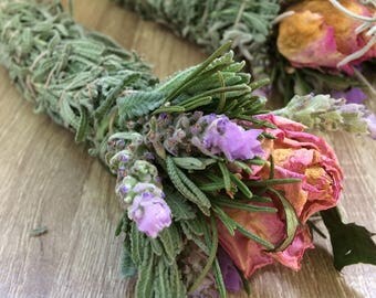 Floral smudge stick