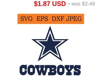Sale 25% - Dallas Cowboys logo in SVG / Eps / Dxf / Jpg files INSTANT DOWNLOAD!