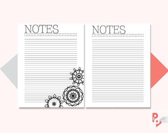 Notes Inserts Printable Big Happy Planner Inserts Letter Size