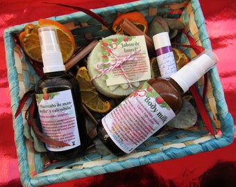 Christmas gift basket for sensitive skins