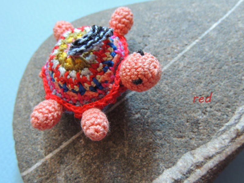 Turtle Keychain Crochet Turtlecrochet Keyring Cute