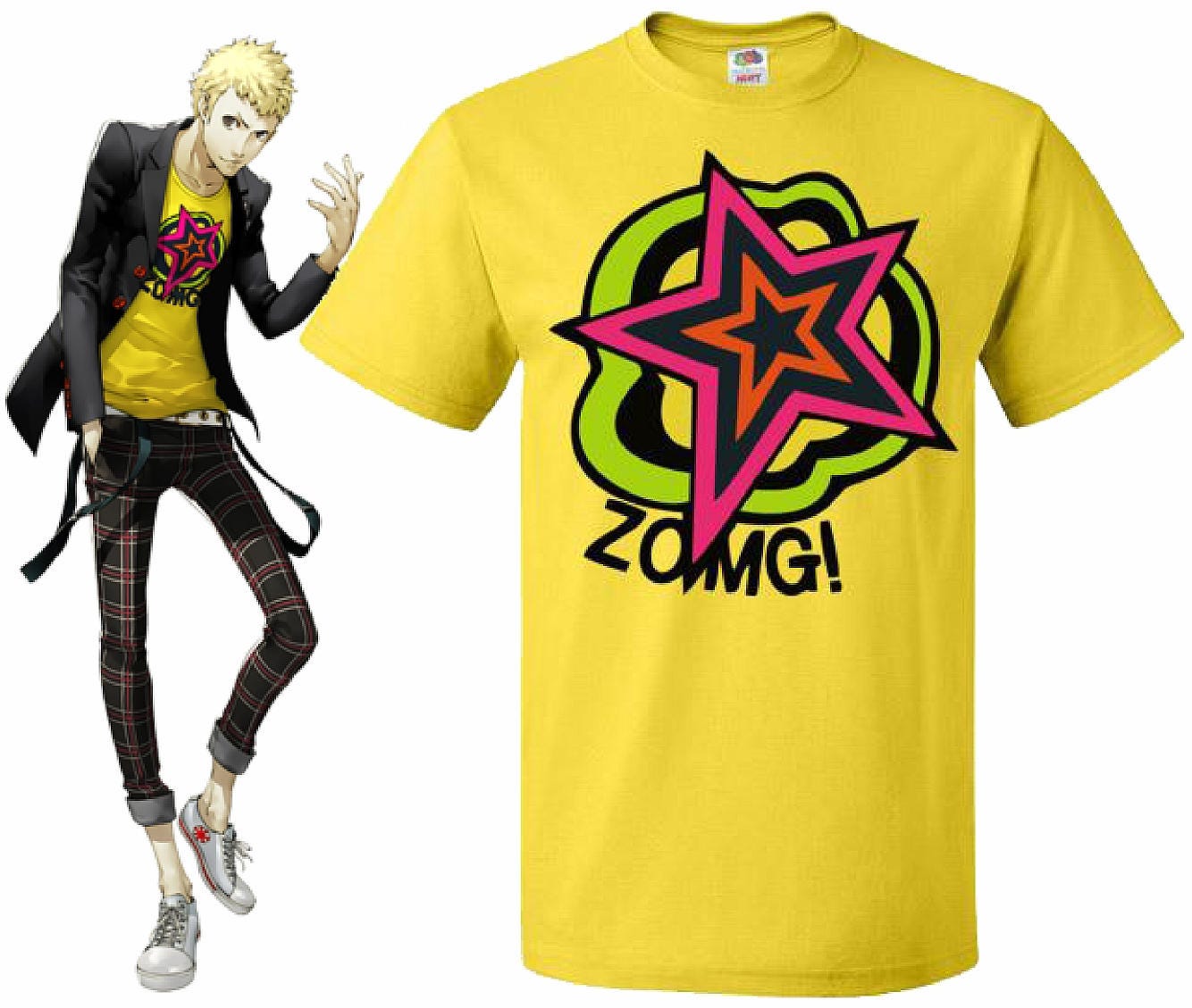 Persona 5 Ryuji Cosplay Gaming ZOMG shirt Tee Tshirt S