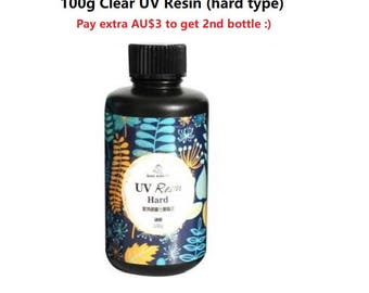 100g Clear UV Resin, www. bjscraftandjewelry.com, resin,solar cured resin,uv resin,hard type uv resin,resin,uv resin supply,uv light