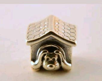 Pandora Dog House Charm/ New/Ale/s925/Threaded Core /_Sterling silver