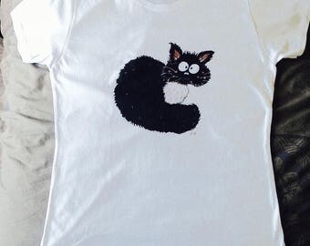 T-shirt for girls with zen cat