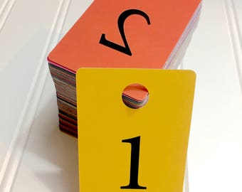 LARGE Facebook Live Sale Number Cards - Reverse Numbers 1-100, 101-200, 201-300, 301-400, and 401-500