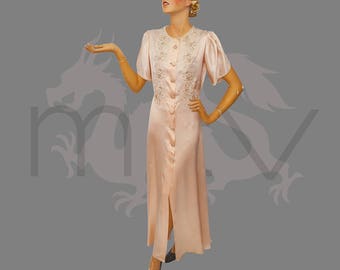 1949 Vintage Couture Motif B34  Robe (1821