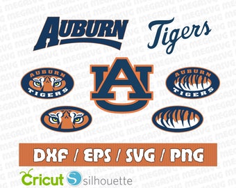 Auburn Tigers logo SVG - Vector Design in Svg Eps Dxf Jpeg Format INSTANT DOWNLOAD