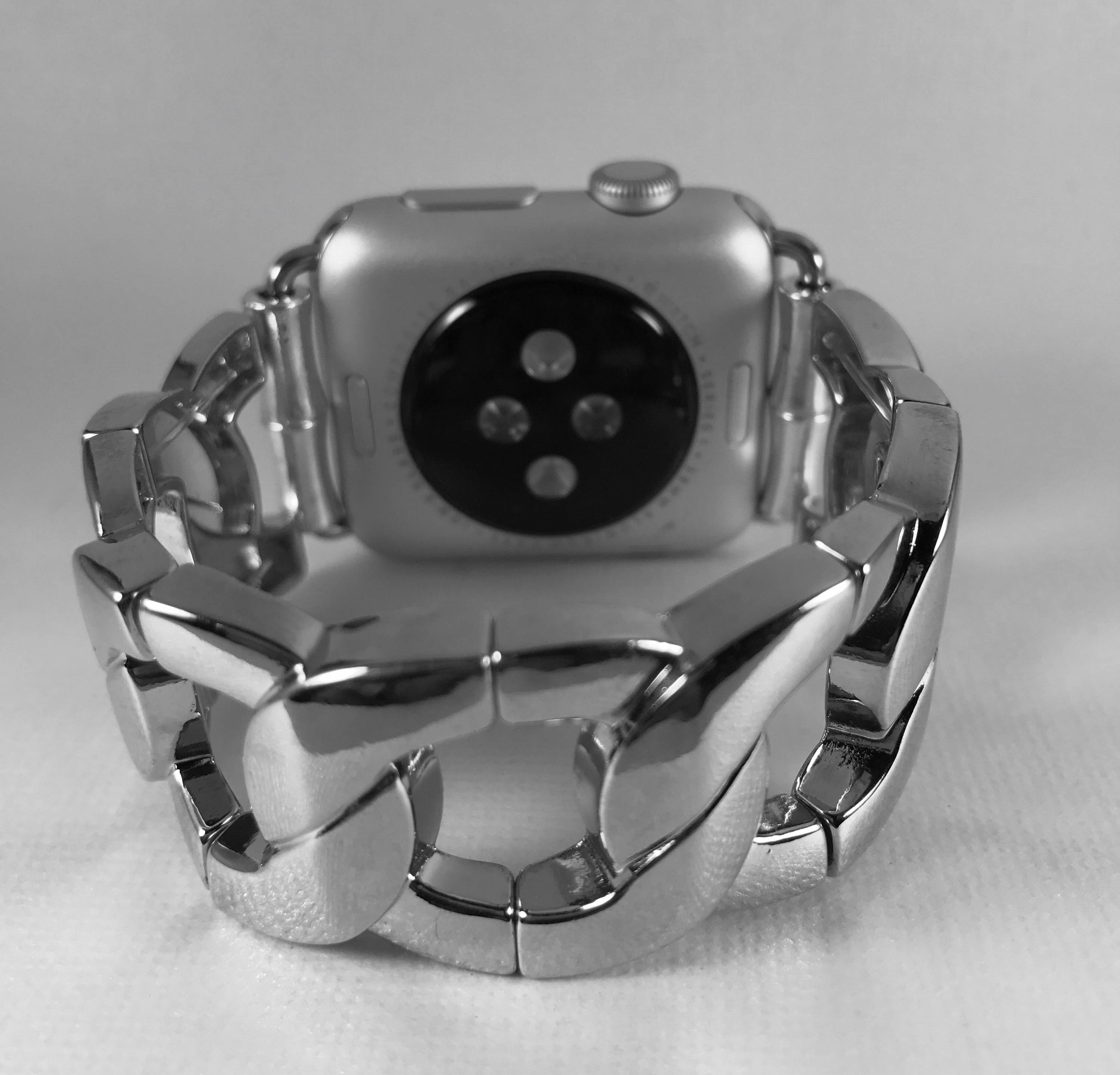 Apple Watch Bracelet Band 38/42mm Stretchy Silver Links