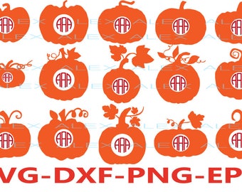 70% OFF, Pumpkin Monogram Svg, Pumpkin svg, Halloween svg, Pumpkin Pattern, Pumpkin Svg, Dxf, Eps, Png files, Silhouette Cut Files
