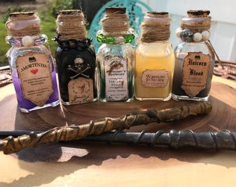 PRE ORDER!!! PRE order!!! Harry Potter potions/collection/inspired/ handmade/harry potter party/decor/harry potter party favors