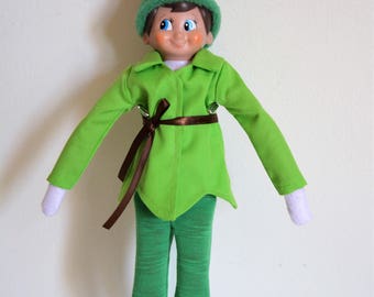 Handmade Doll Clothes Peter Pan Costumes for The Elf on the Shelf Doll Christmas