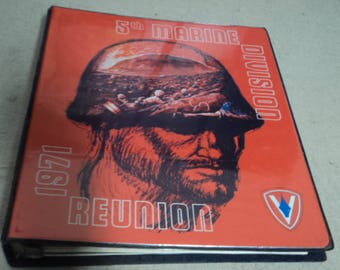 Vintage 5th Marine Division 1971 Reunion Binder