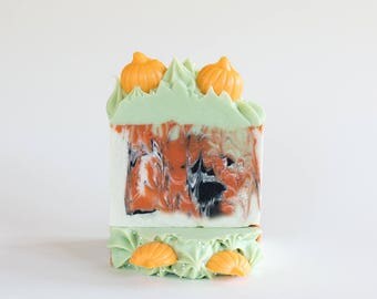 Pumpkin Spice Soap, Cold Process Soap, Halloween Soap, Luxury Soap