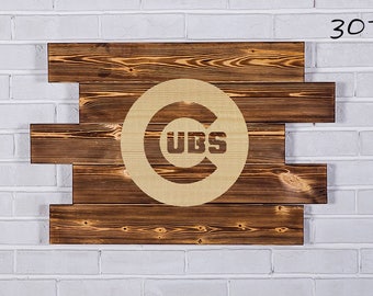 Chicago cubs art | Etsy