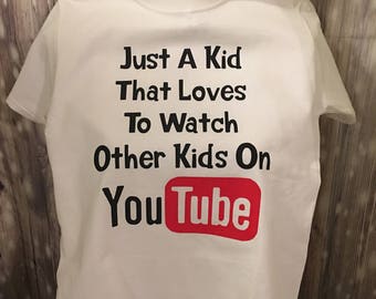 kids youtube shirt