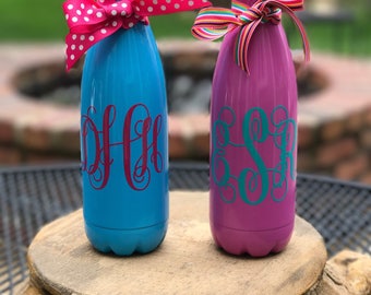 Stainless Steel Water Bottle, Monogrammed Water Bottle, Personalized Water Bottle, Custom Water Bottle, Bridesmaid Gifts