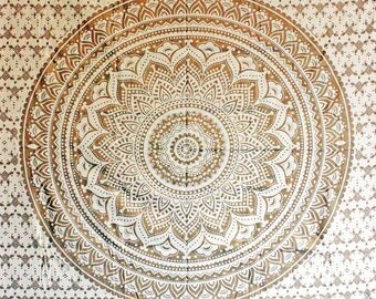 Wall Tapestry Mandala Wall Hanging Wall Decor Bohemian Wall Tapestries Blue Wall Art Boho Decor Bedroom Wall Decor Dorm Decor Yoga Gift Bed