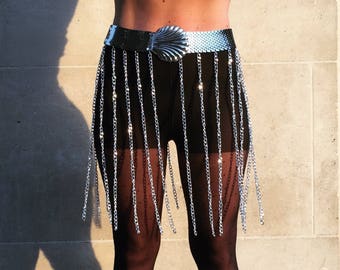 Sashay Chain Fringe Belt