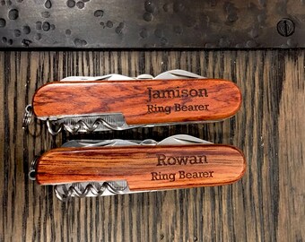 Custom Pocket Knife, Engraved Pocket Knife, Multi Use Knife, Personalized Knife, Groomsmen Gift, Wedding Gift, Custom Pocket Knife, Memento