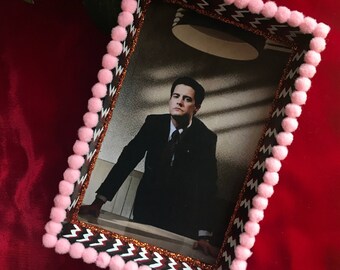 Agent Cooper/Twin Peaks - Hand Painted Shadow Box