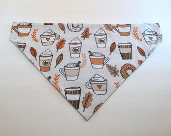 Pumpkin Spice Latte & Donuts Reversible Bandana