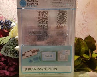 Martha Stewart 6pc Snowflake Stamp Set
