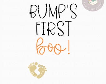 Halloween SVG, Bump's First Boo Svg, Pregnancy Svg, First Halloween, Bump Svg, baby bump, Halloween SVG File, Pumpkin Svg, Trick or Treat