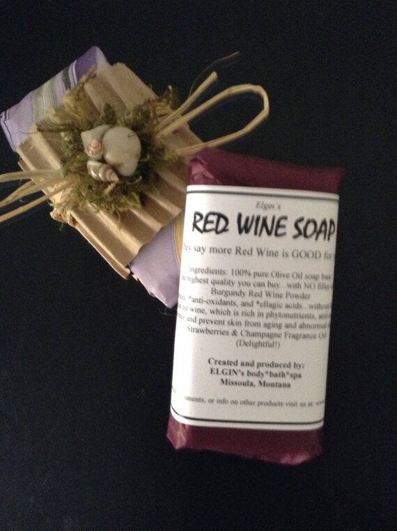 Wine Soap handmade soap anti aging facial cleanser shower soap