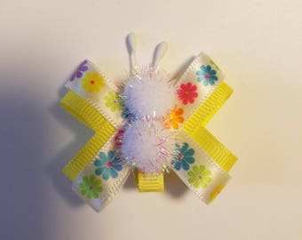 Yellow Butterfly Hairclips