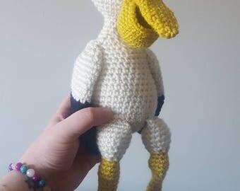 Stuffed pelican toy~ handmade bird stuffy