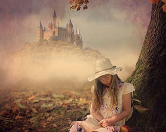 Castle, Digital Background, Digital Backdrop, Newborn Backdrop, Instant Download, Photography Backdrop, Portrait Background, Child, Art